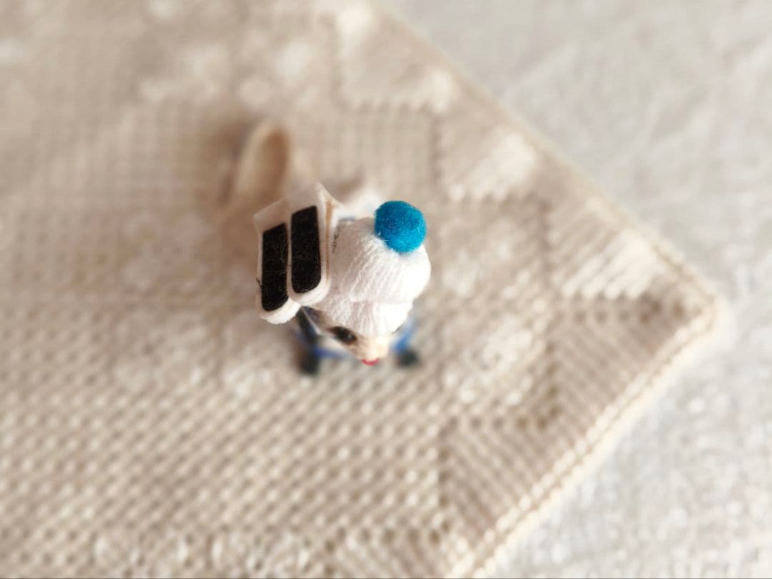 * vintage figure ❀ふんわり可愛い スキー選手の ネズミくん