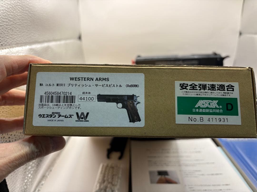 美品　WA コルト　Ｍ1911ブリティッシュサービスピストル　Rebone