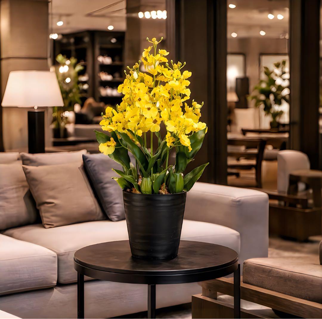 光触媒　人工観葉植物　ウォールグリーン　フェイクグリーン　オンシジュームL