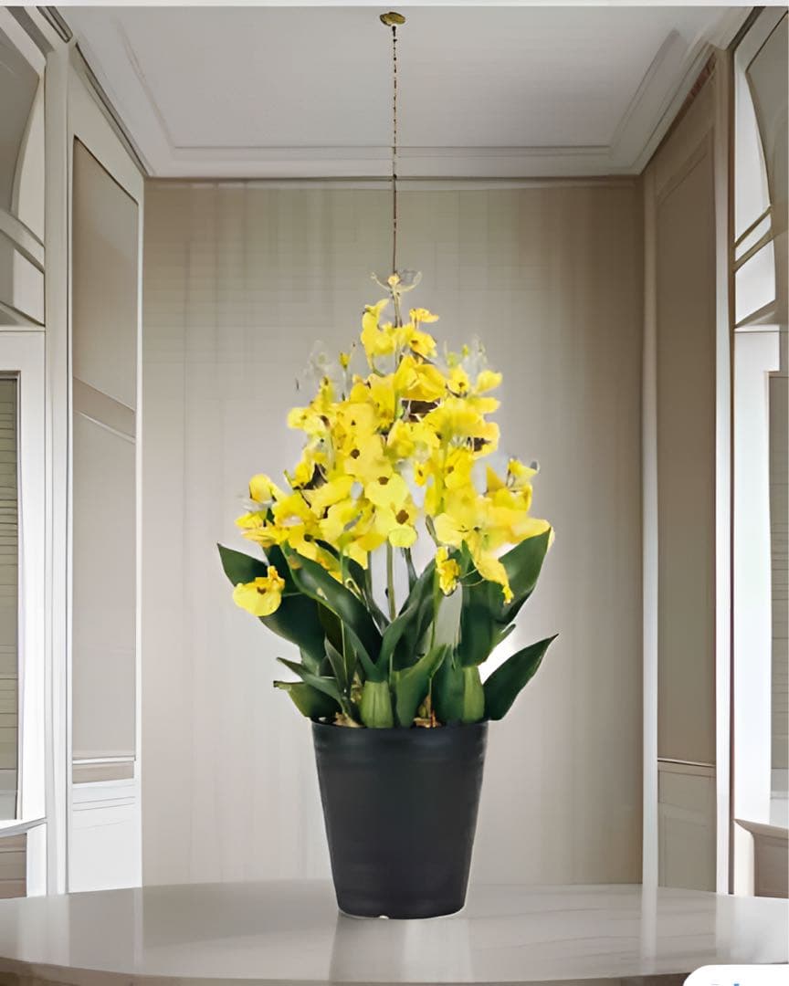 光触媒　人工観葉植物　ウォールグリーン　フェイクグリーン　オンシジュームL