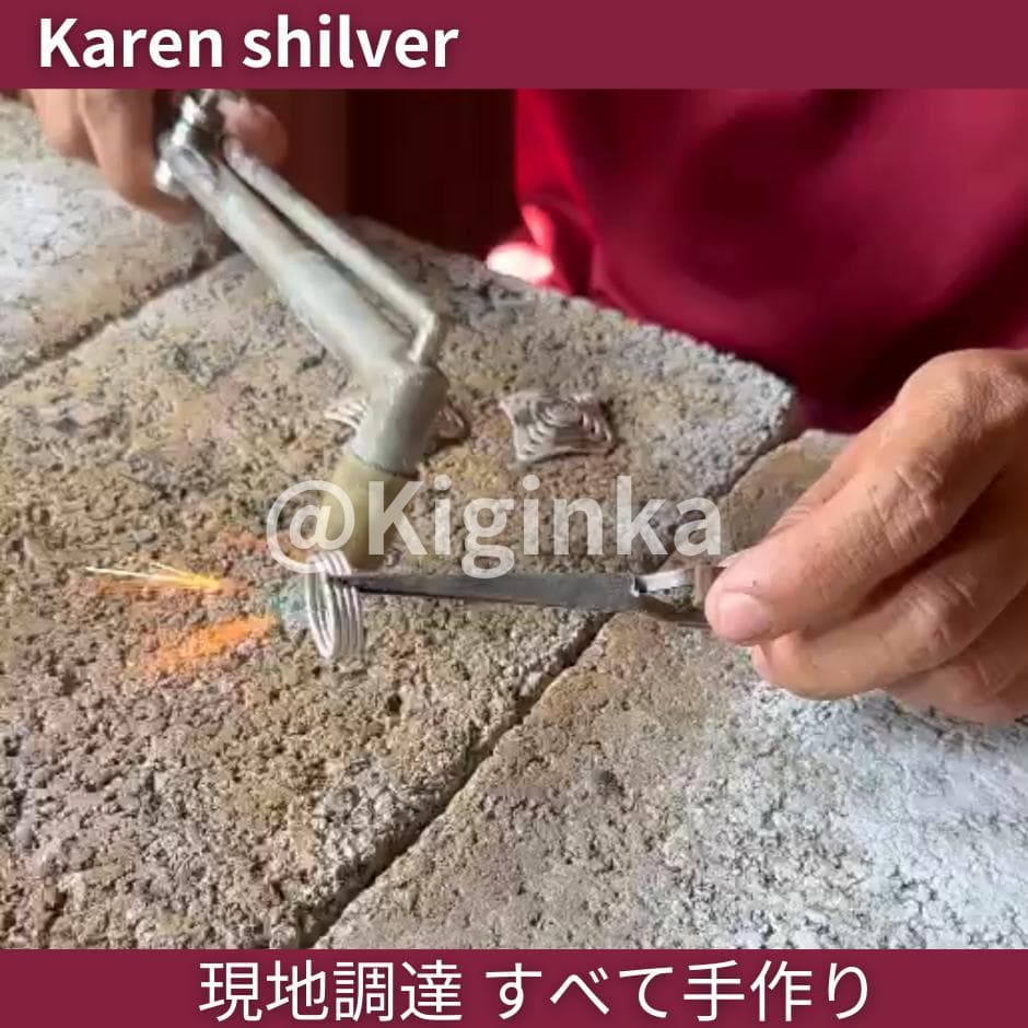 【11号】カレンシルバー　指輪　新品未使用　調整可能　かたつむり　うずまき