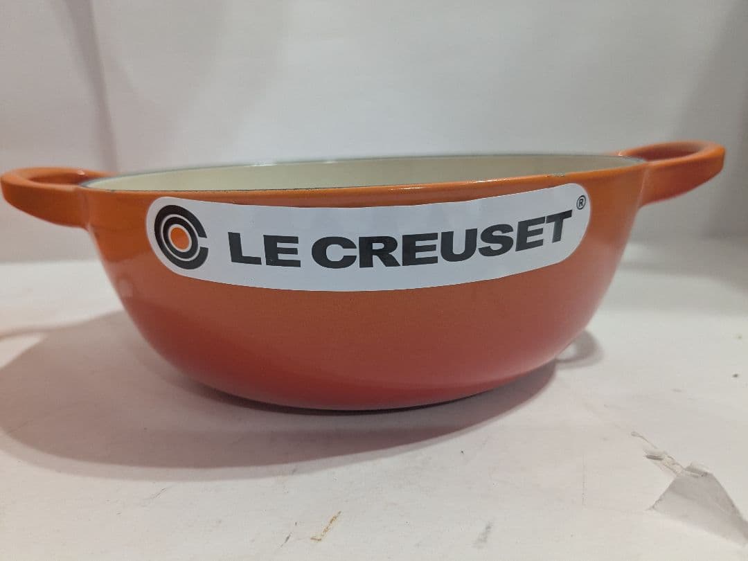 【未使用】ル・クルーゼ　マルミット　19cm　オレンジ　LE CREUSET