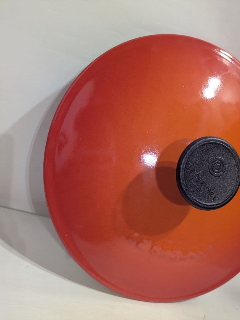 【未使用】ル・クルーゼ　マルミット　19cm　オレンジ　LE CREUSET