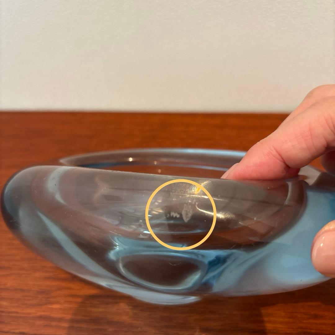 北欧ヴィンテージ　ホルムガード　ガラス小物入れc デンマーク