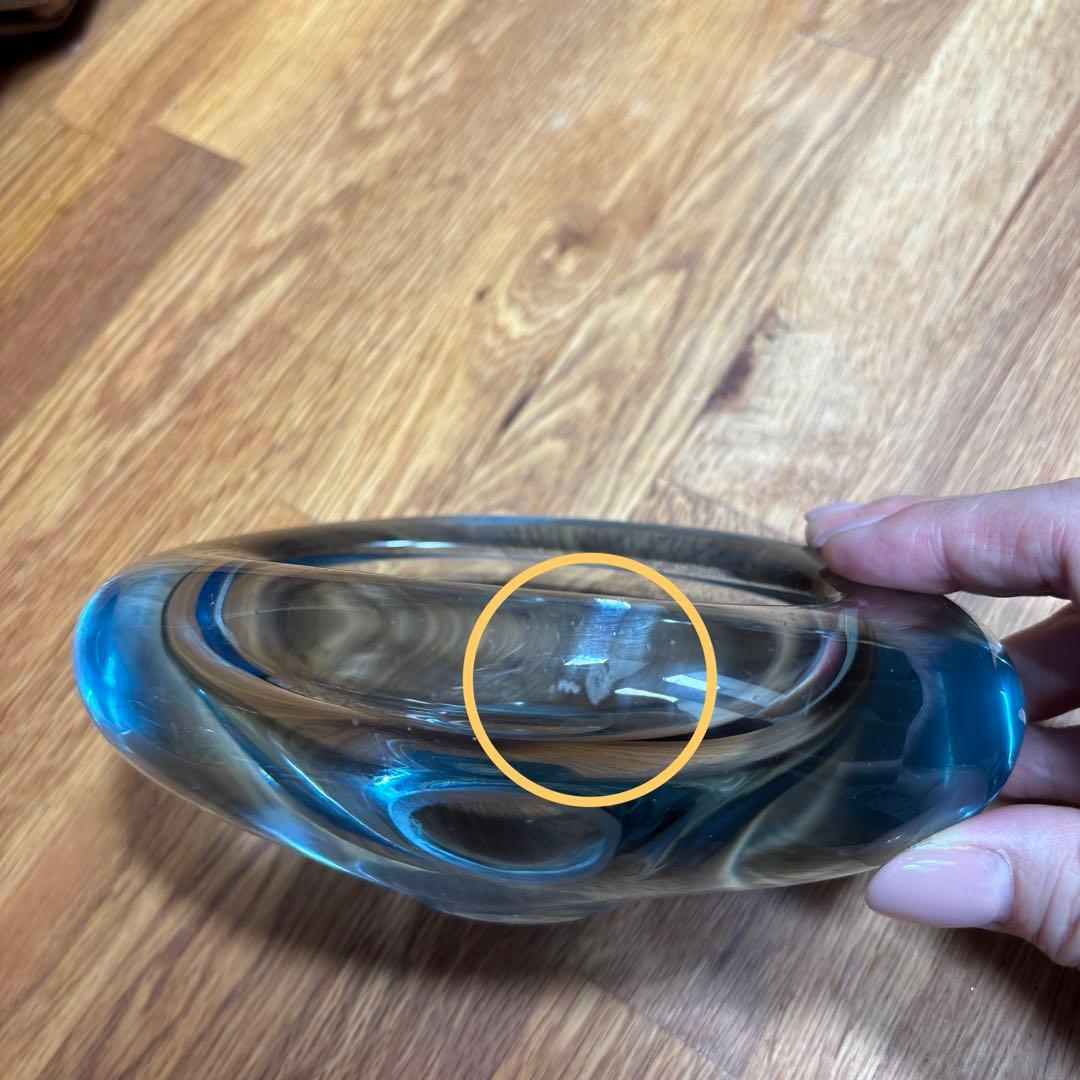 北欧ヴィンテージ　ホルムガード　ガラス小物入れc デンマーク