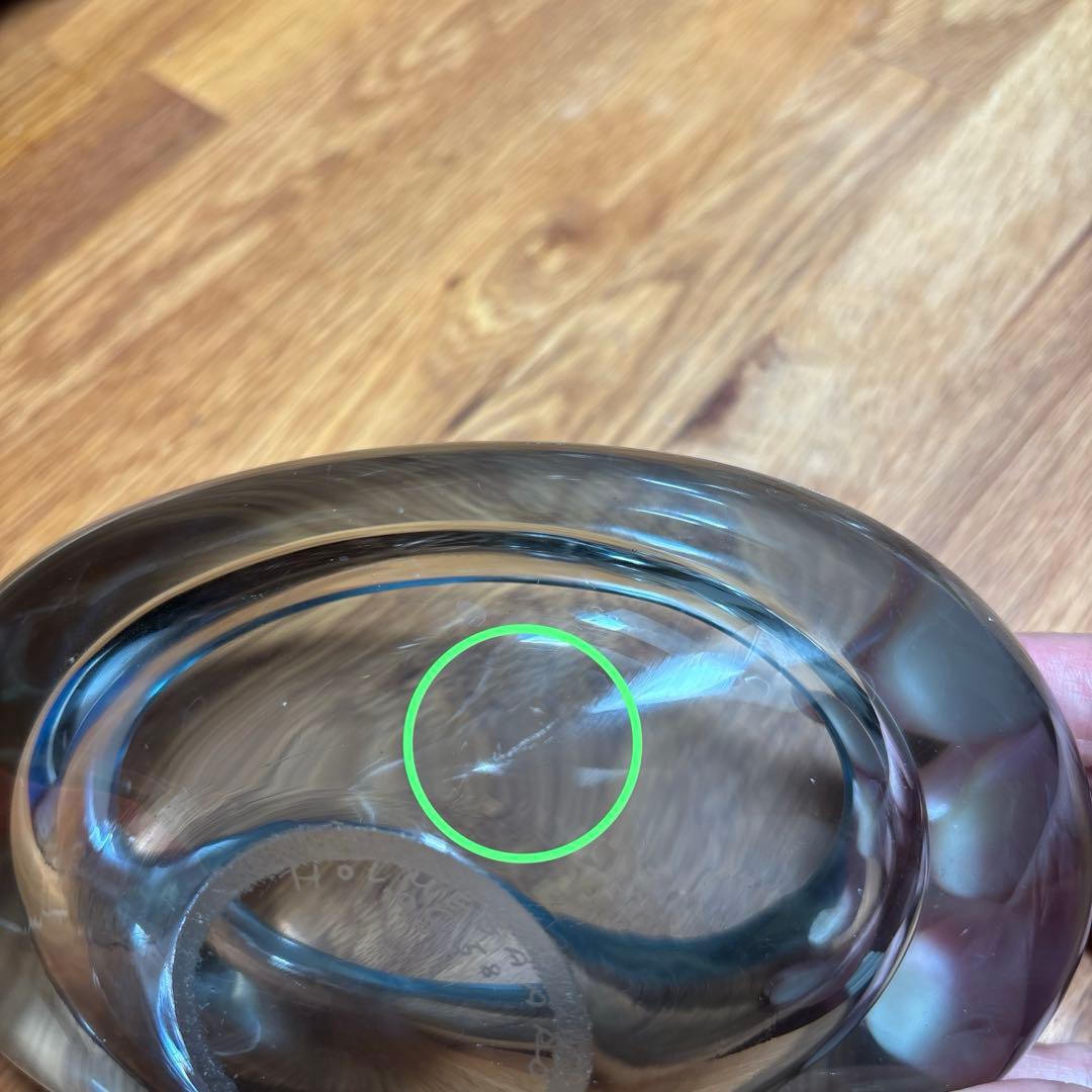 北欧ヴィンテージ　ホルムガード　ガラス小物入れc デンマーク