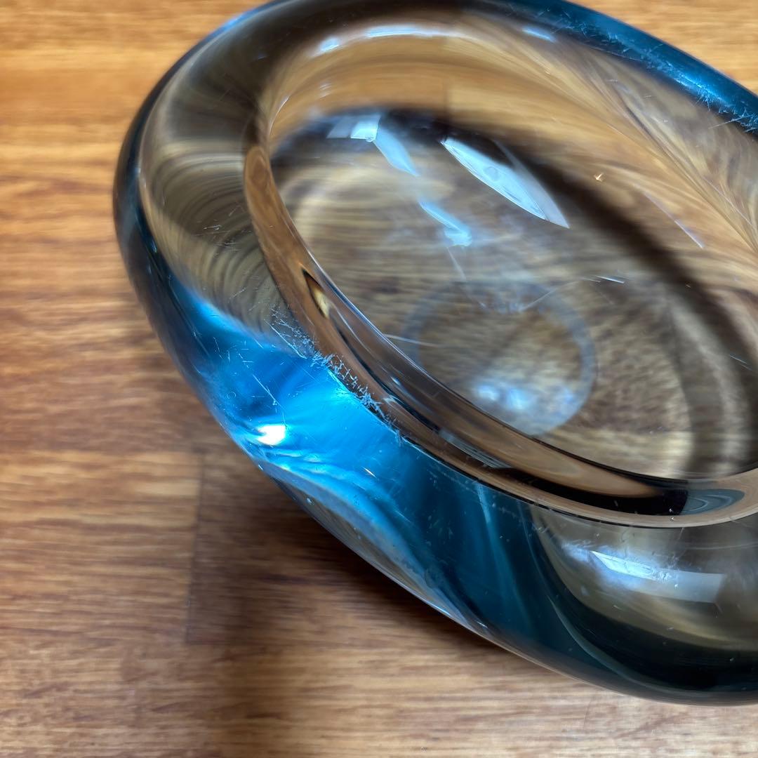 北欧ヴィンテージ　ホルムガード　ガラス小物入れc デンマーク