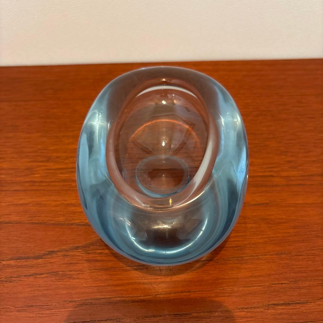 北欧ヴィンテージ　ホルムガード　ガラス小物入れc デンマーク