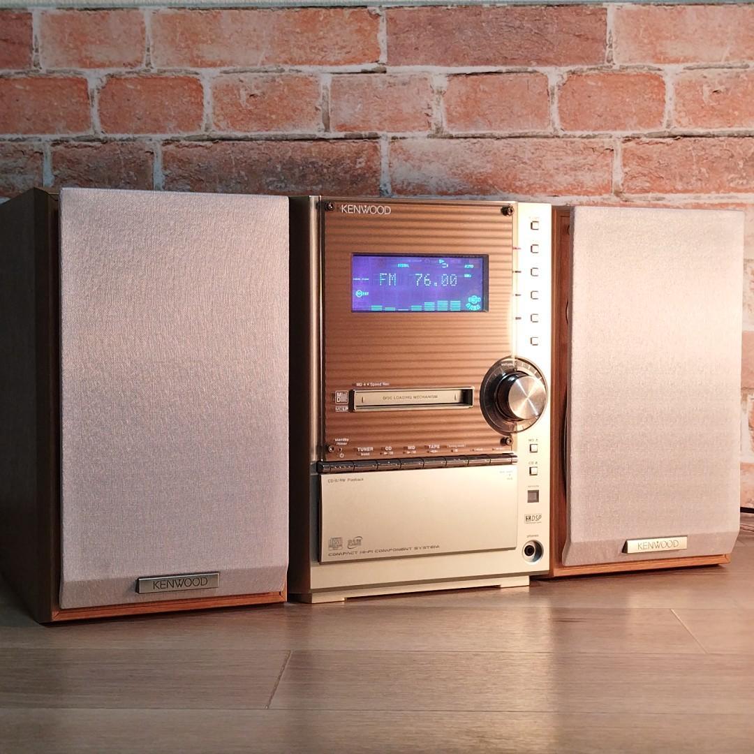 KENWOOD SL3MD CD/MD/カセットテープ/チューナー ミニコンポ