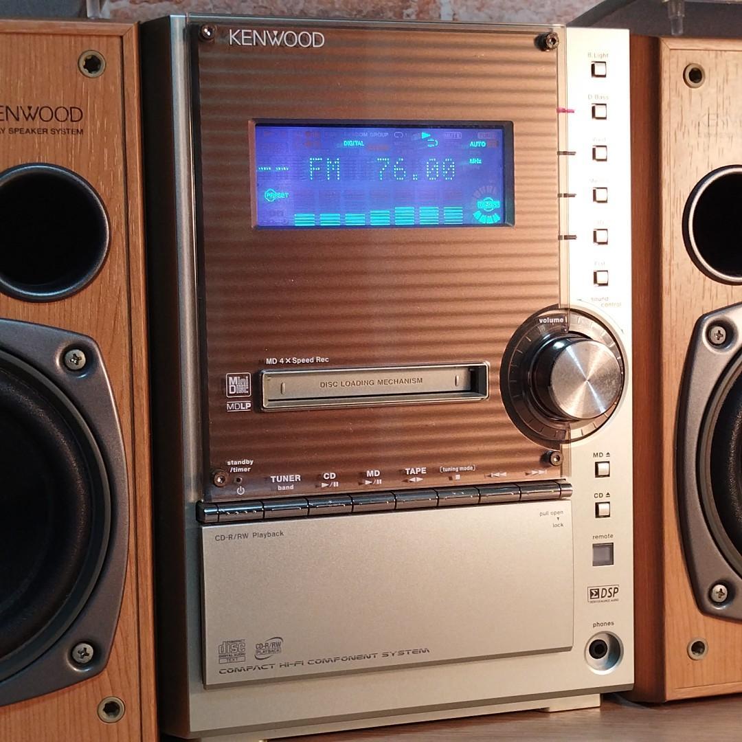 KENWOOD SL3MD CD/MD/カセットテープ/チューナー ミニコンポ