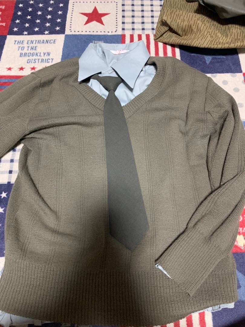東ドイツ軍　将校用シャツ　ネクタイ　セーター
