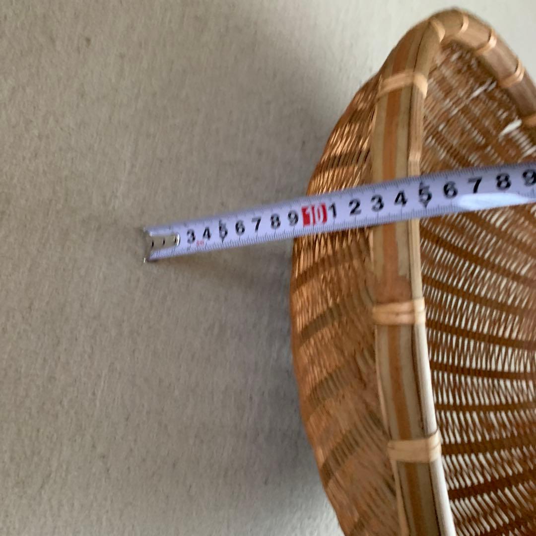 片口ざる　竹細工 竹かご 竹ざる　古道具　 昭和レトロ 竹編み　3個セット