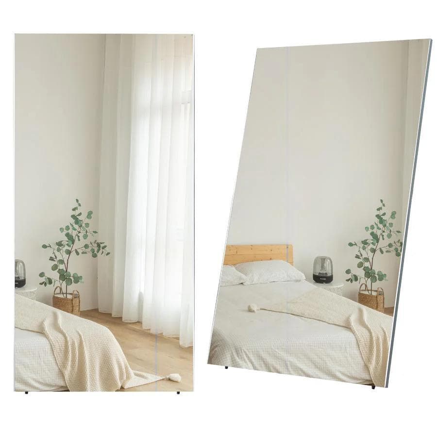 ⭐️新品⭐️割れない鏡 ウォールミラー 壁掛け 姿見鏡 【160×100cm】白