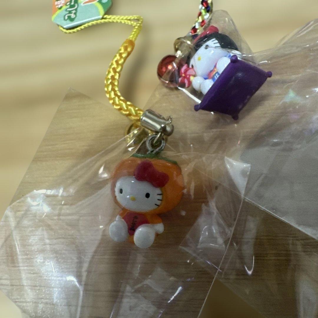新品★ ハローキティ ご当地ストラップ 8個セット 平成レトロ