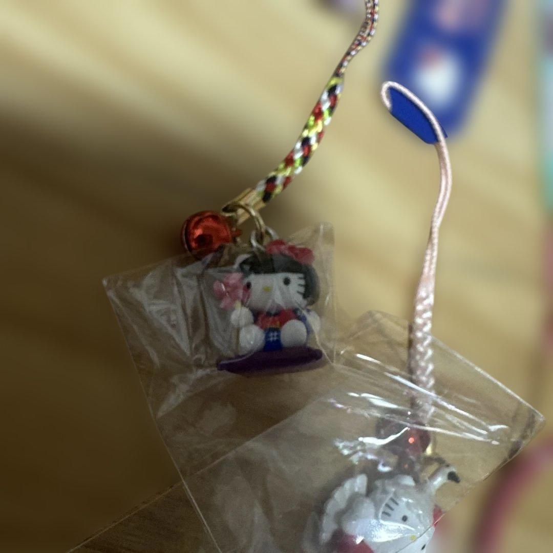 新品★ ハローキティ ご当地ストラップ 8個セット 平成レトロ