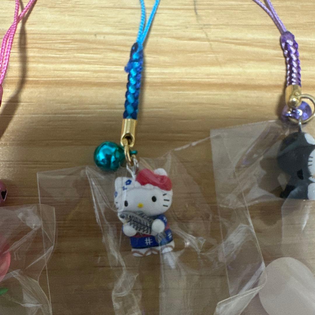 新品★ ハローキティ ご当地ストラップ 8個セット 平成レトロ