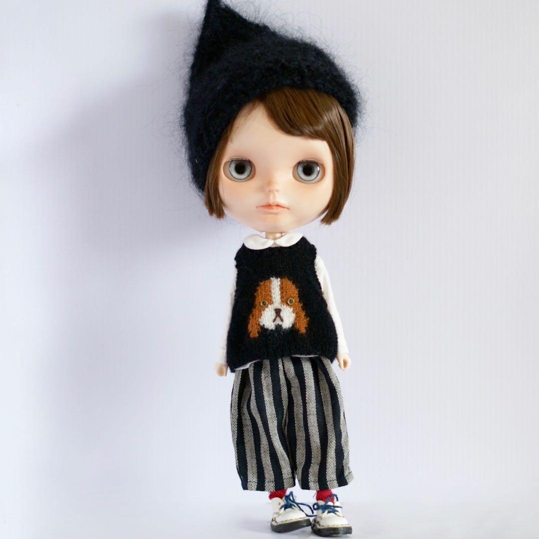 ブライスアウトフィット　bハウンドニットベスト　シャツセット　ブラック