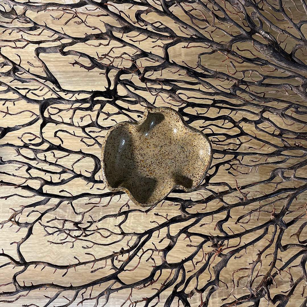 骨董　古陶　希少 まひこ 舞子焼　千鳥型　豆皿　小皿　茶道具　１客限り