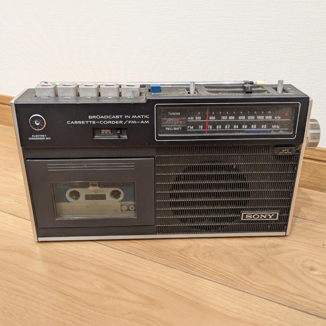 送料無料 SONY ソニー 70年代製 ラジカセ CF-1500 ジャンク品