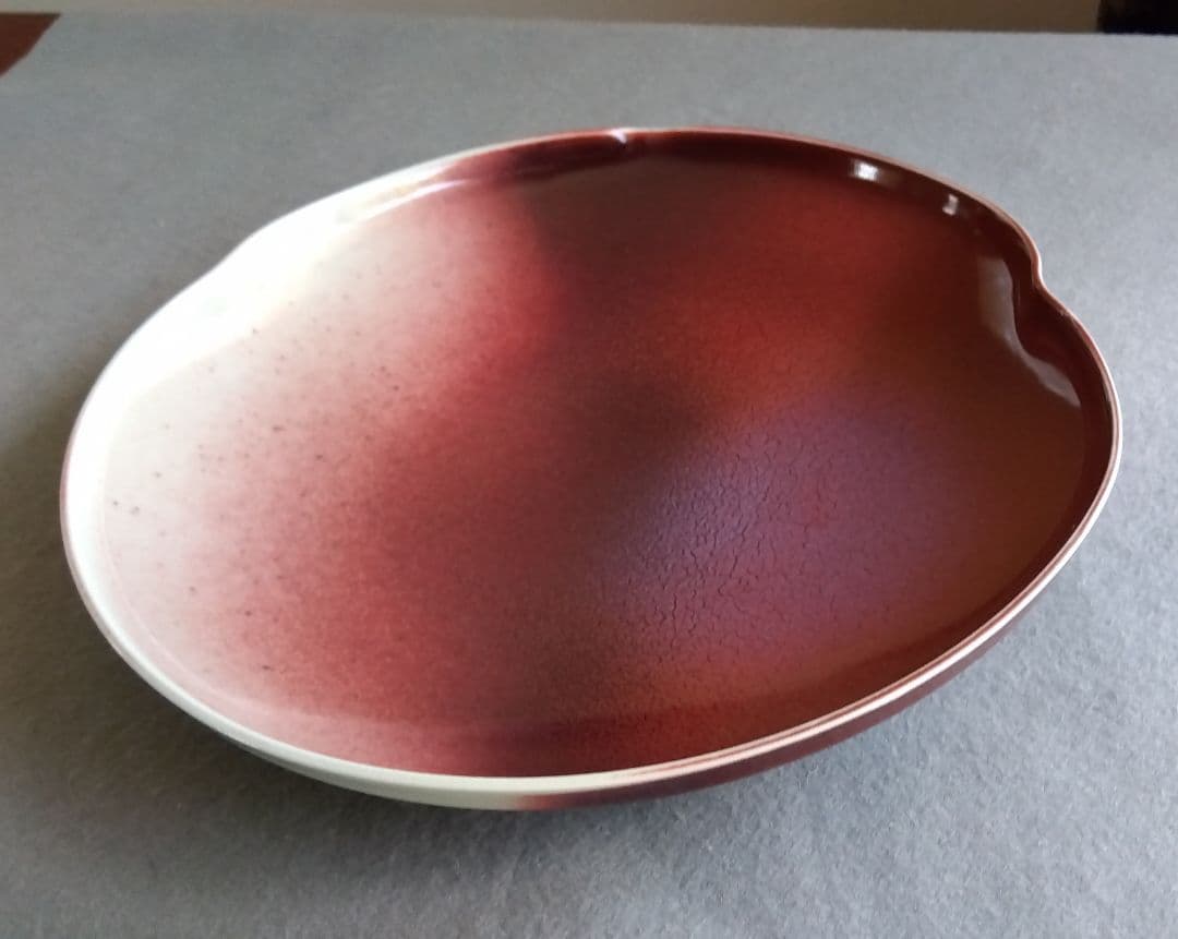 京焼清水焼 陶芸家 加藤泰一 辰砂鉢 ２５cm