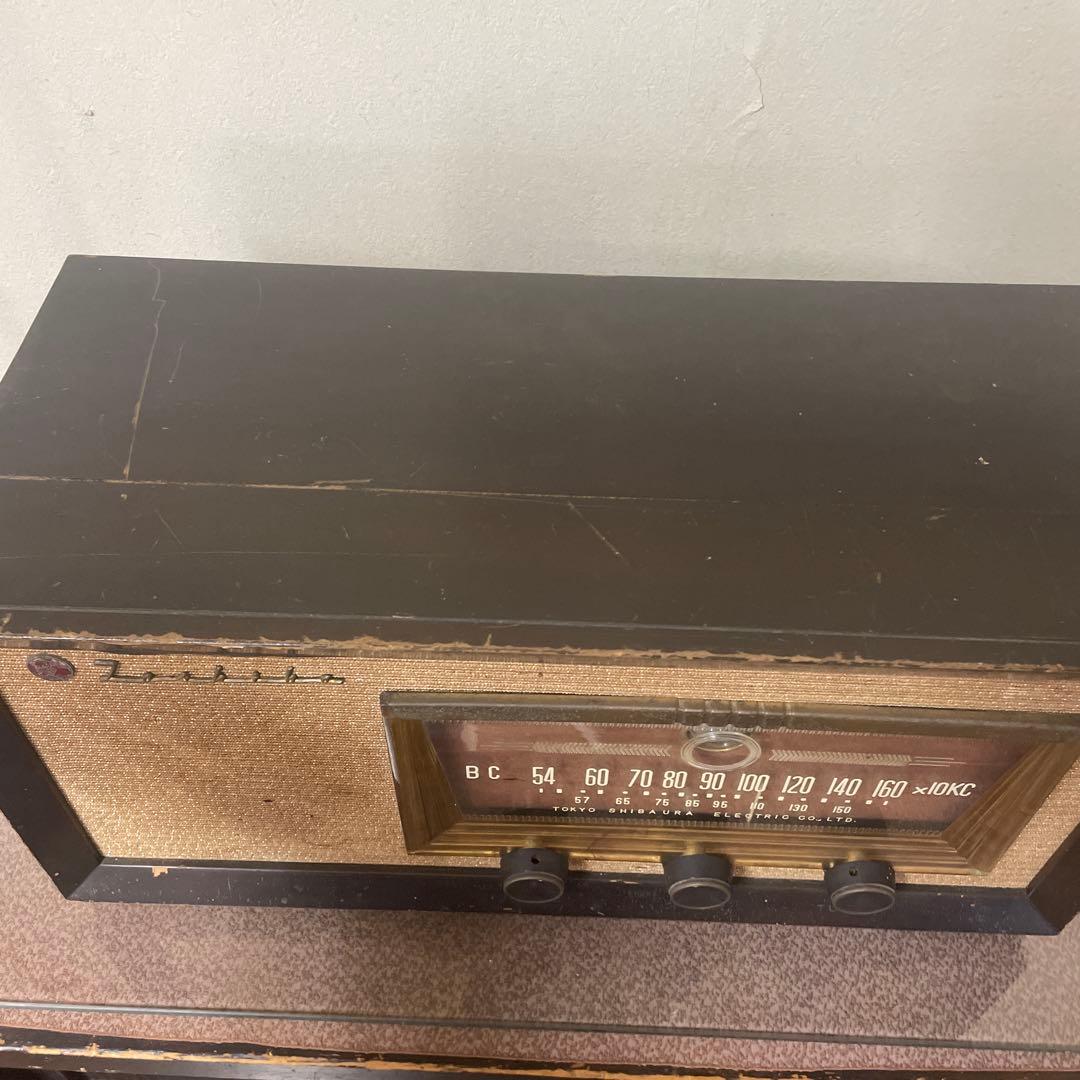 Toshiba Z-100 ビンテージ真空管ラジオ