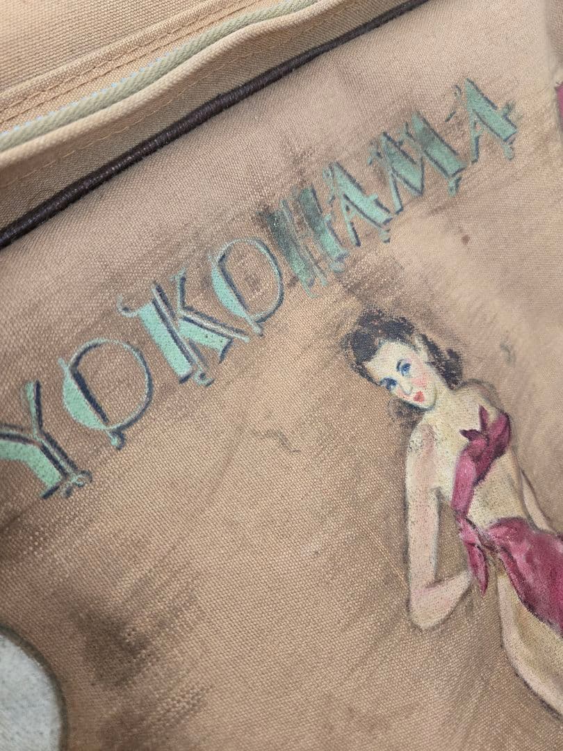 実物　珍品　米陸軍バッグ　ピンナップガールペイント　最終値下げしました