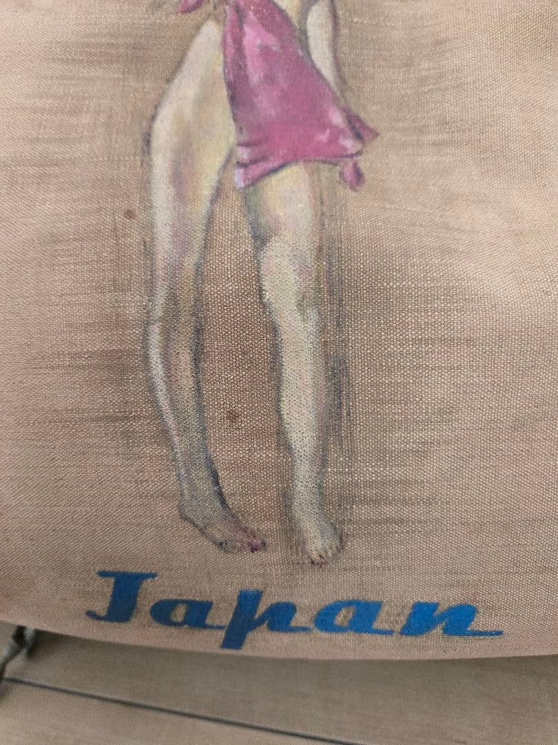 実物　珍品　米陸軍バッグ　ピンナップガールペイント　最終値下げしました