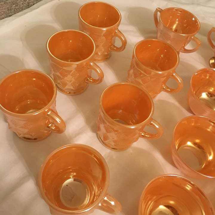 FireKing(ファイヤーキング)ピーチラスター46点セット！ヴィンテージ品