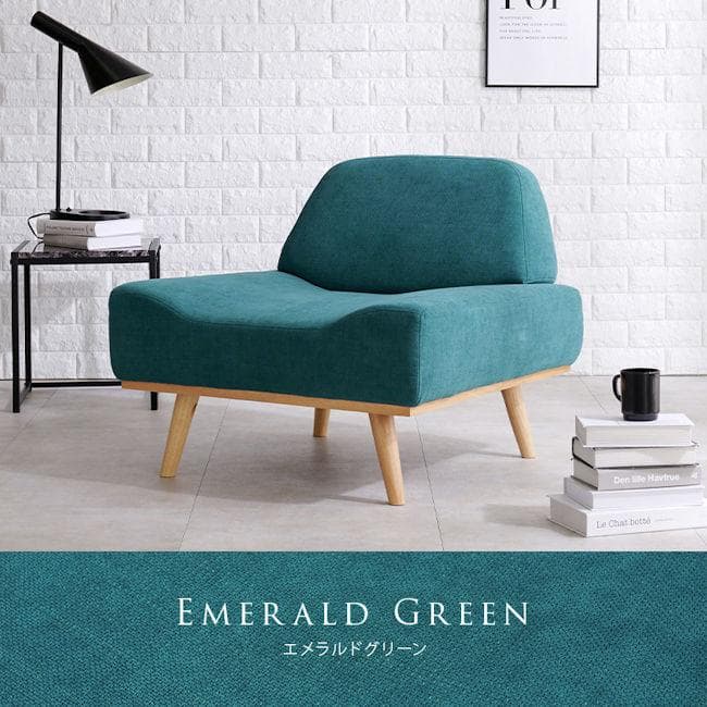 北欧風アームレスソファ幅75cm １人掛けソファ 韓国インテリア（492）