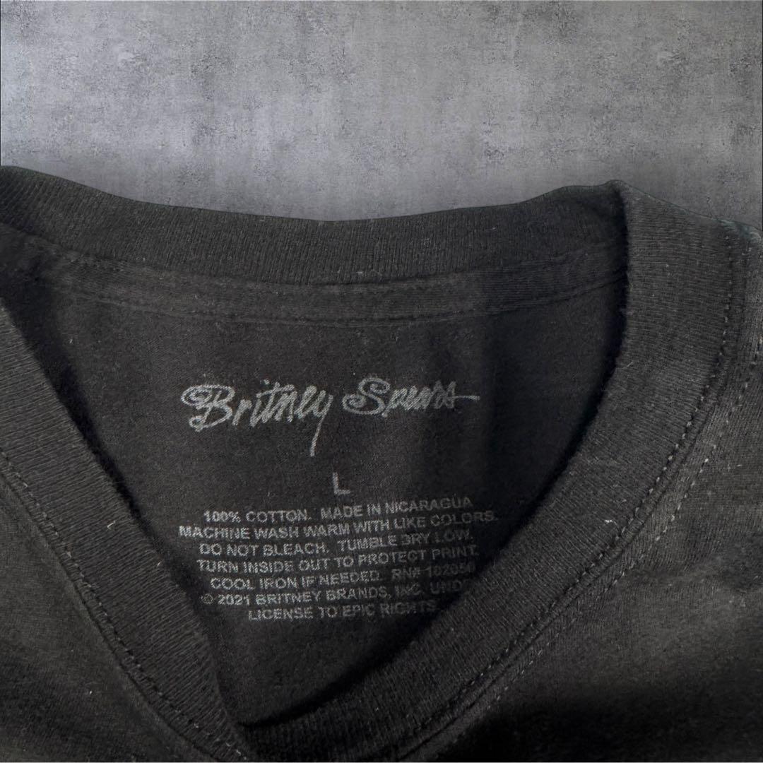 ブリトニー・スピアーズ 2021リイシュービジュアルTシャツ ブラック