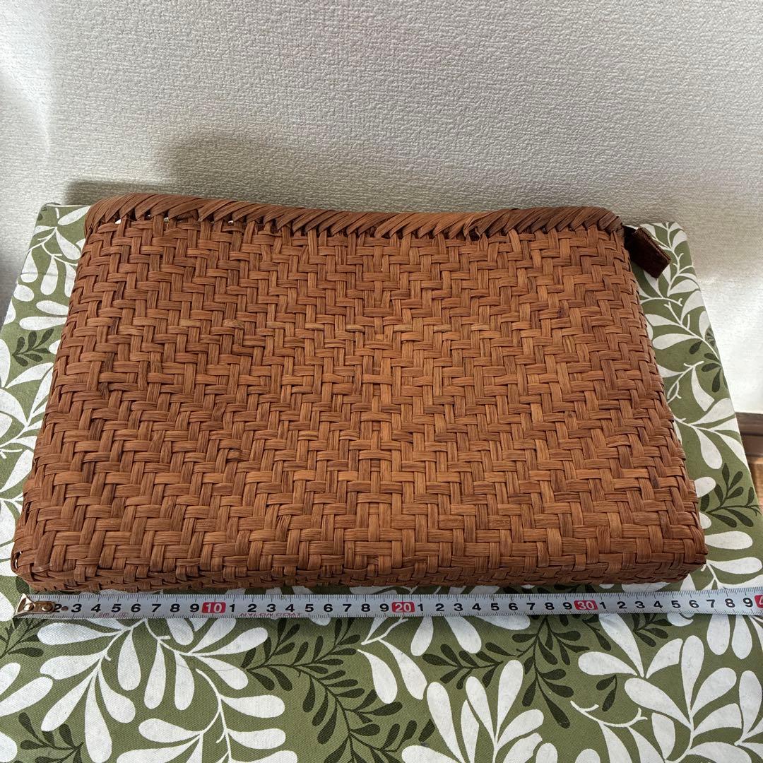 山葡萄？　かごバッグ ジッパー付き