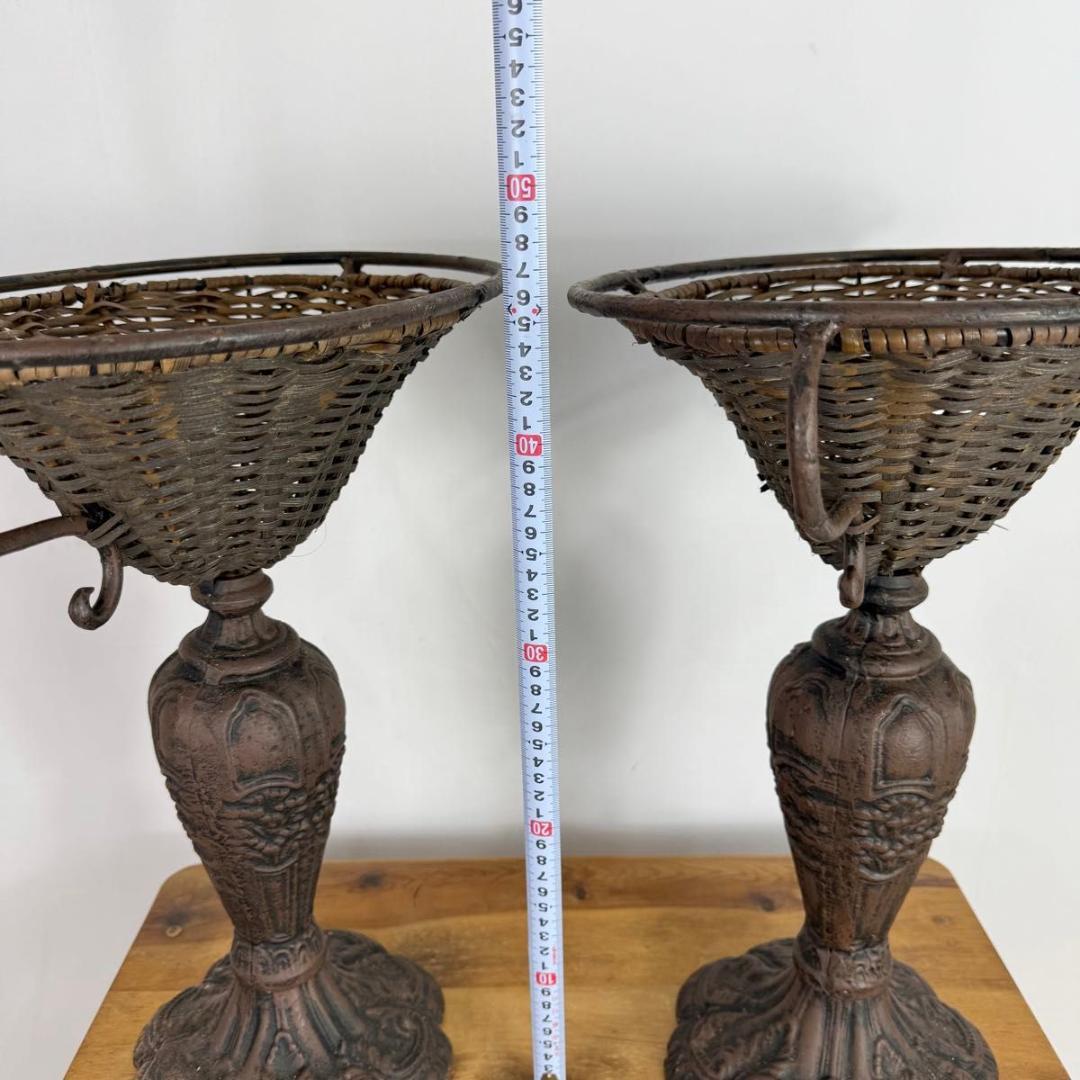 【セット販売】鉄製　フラワースタンド　アンティーク　ヴィンテージ　816-6.7