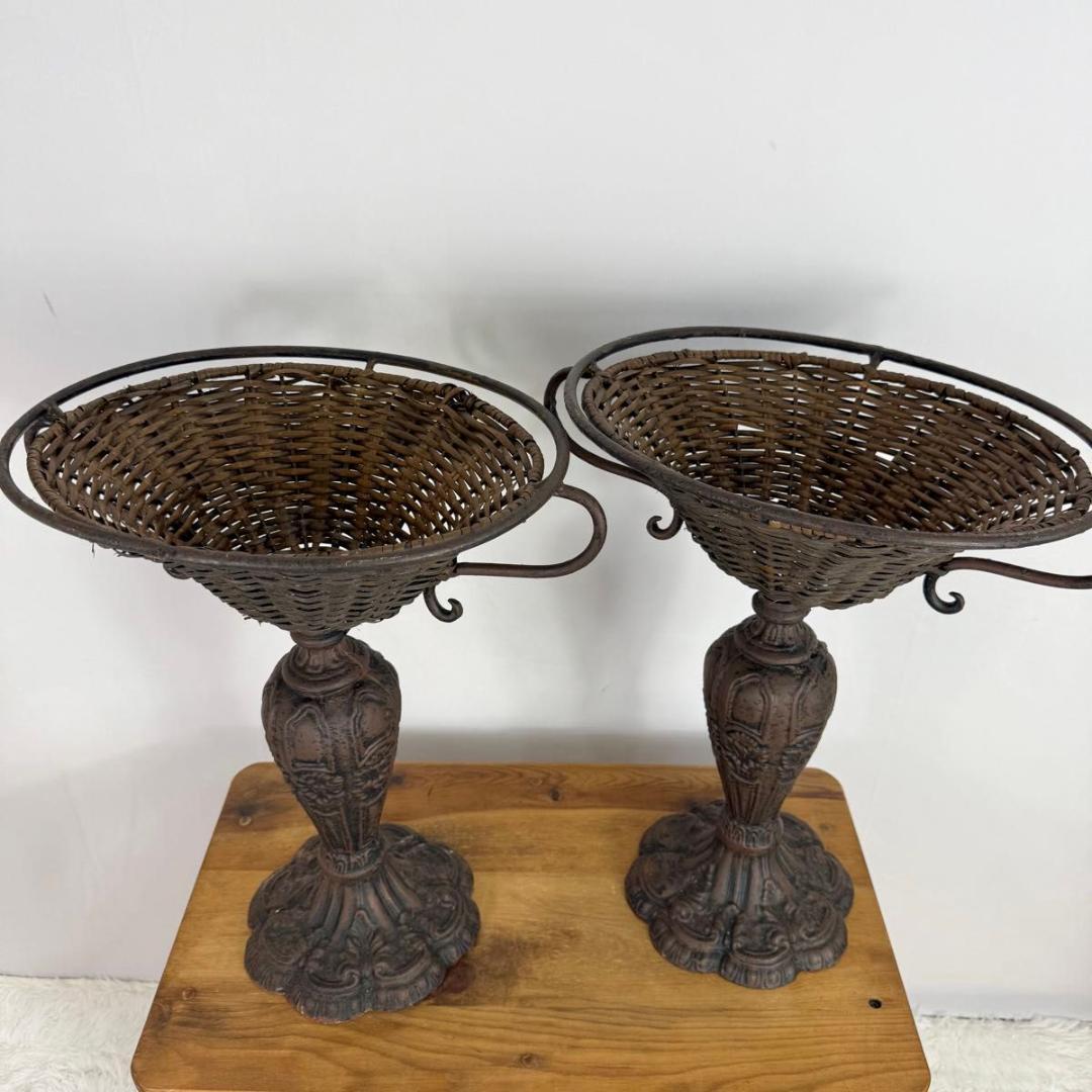 【セット販売】鉄製　フラワースタンド　アンティーク　ヴィンテージ　816-6.7