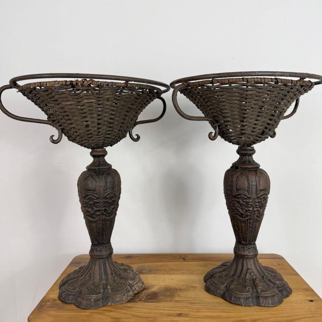 【セット販売】鉄製　フラワースタンド　アンティーク　ヴィンテージ　816-6.7