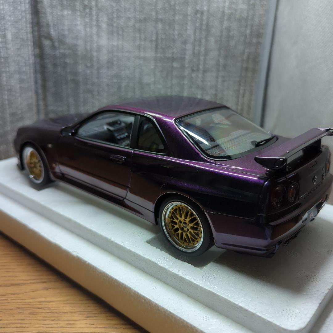 オートアート　GT-R 34　ミッドナイトパープル