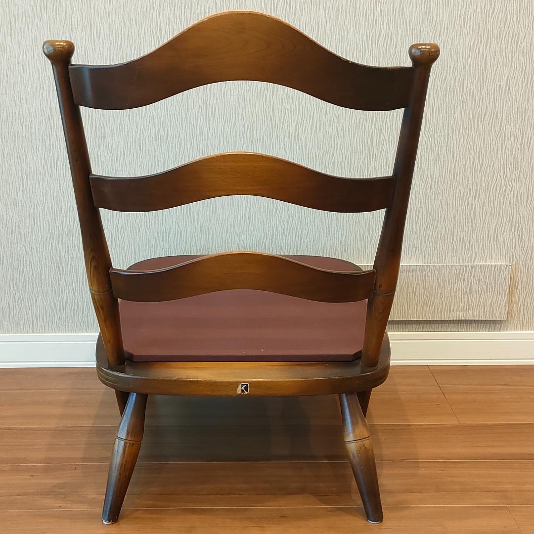 飛騨産業　のりくら　一人掛けソファ　シングルチェア　キツツキ　アンティーク