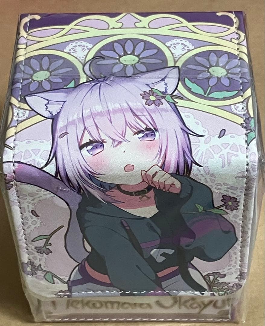 混沌の女神様　ホロライブ　合皮デッキケース　ミュシャ風　猫又おかゆ