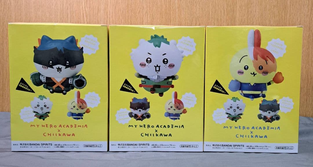 僕のヒーローアカデミア×ちいかわ フィギュア 3体セット