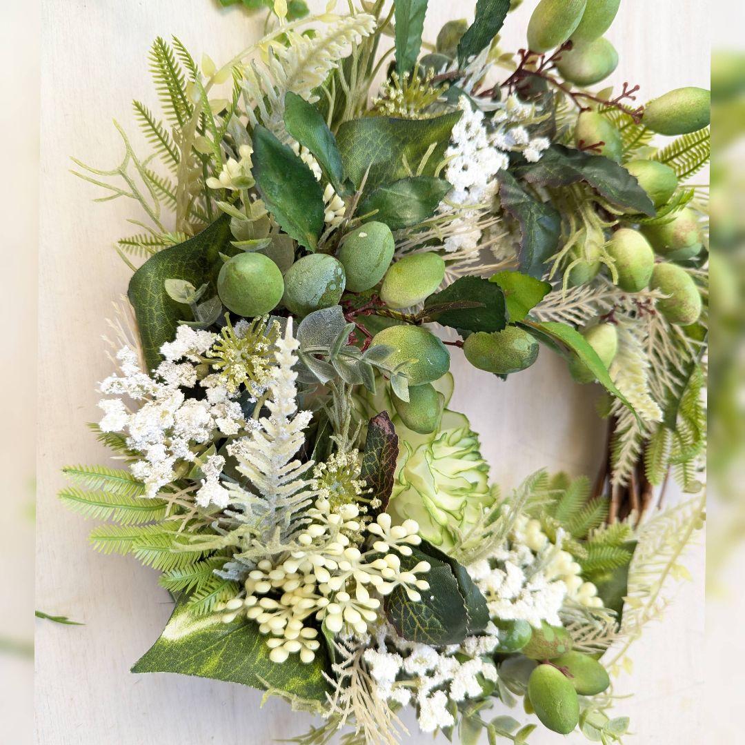 専用＊オリーブ＆グリーンイロイロ　爽やかリース(フェイク)