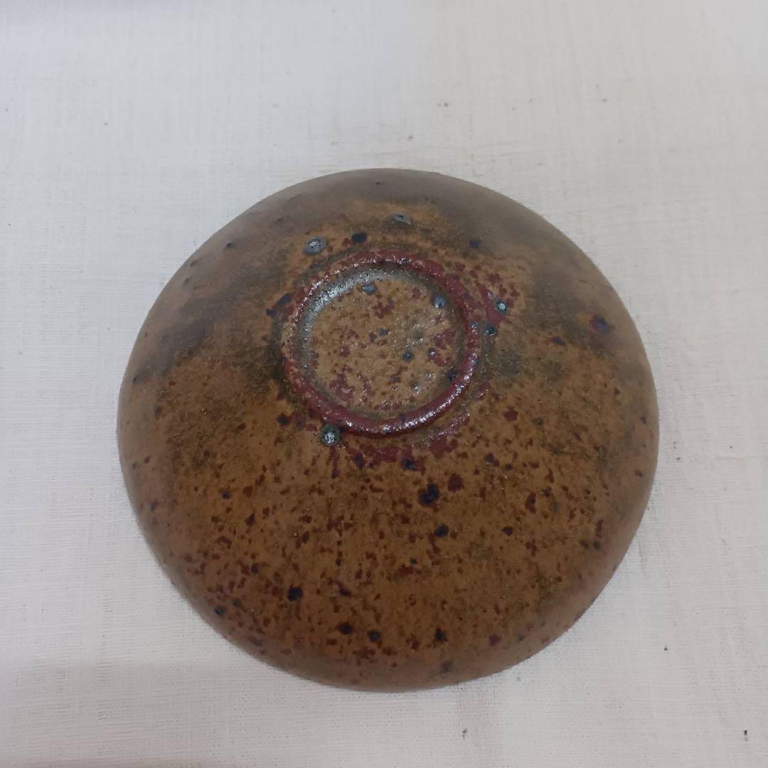 三笘修　黄石釉鉢　直径約15cm お皿