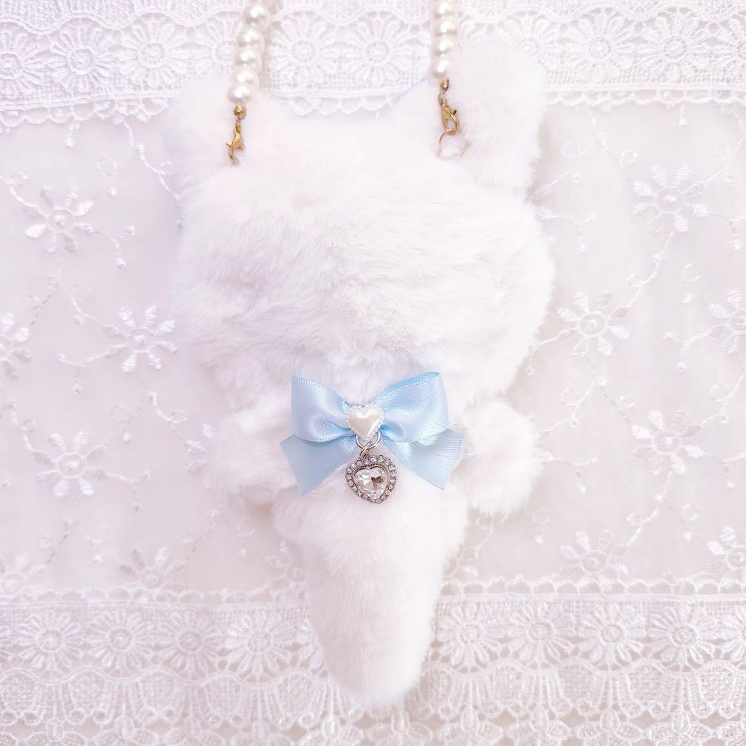 ハート　いつぬい　ぬい服　着ぐるみ　もこもこ　白　水色　ねこ　ロリータ