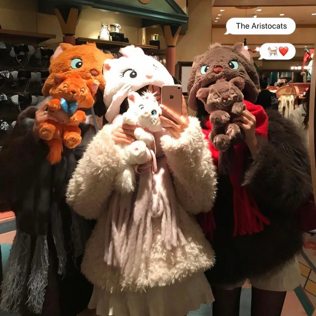 新品 3色 マリー ファンキャップ ディズニー　パルパルーザ　制服 猫　耳