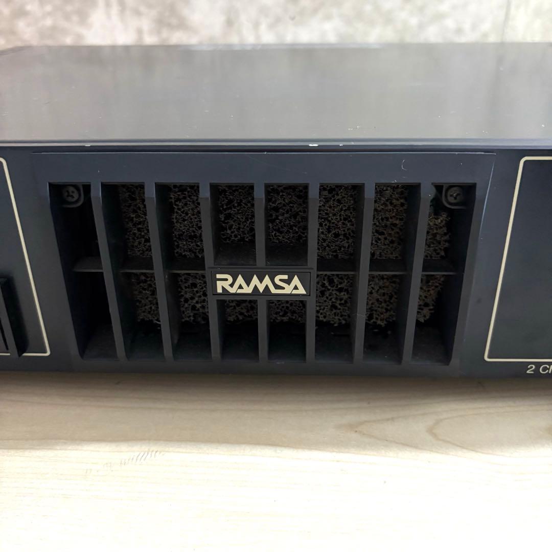 稼働品 RAMSA ナショナル 2チャンネル パワーアンプ WP-9110