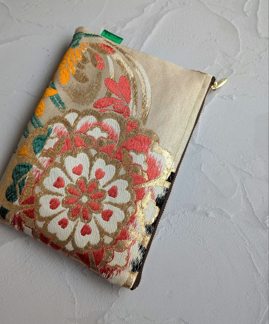 帯リメイク　ポーチ