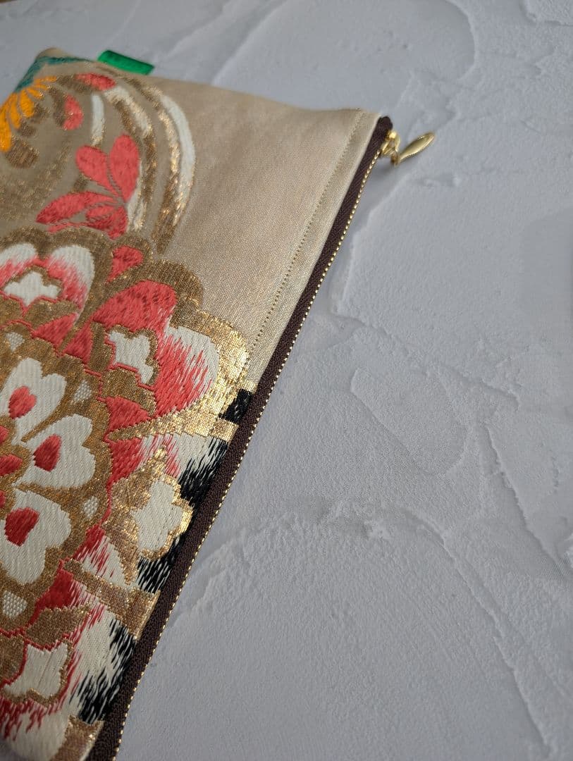 帯リメイク　ポーチ