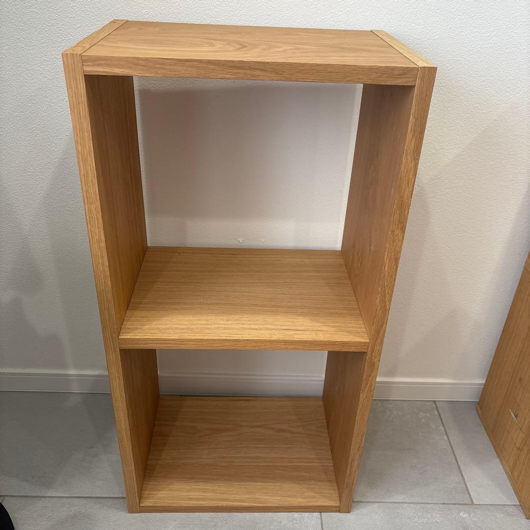 《お値下げしました》無印　スタッキングシェルフ　2段　引き出し　セット