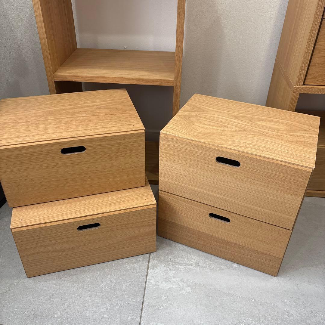 《お値下げしました》無印　スタッキングシェルフ　2段　引き出し　セット