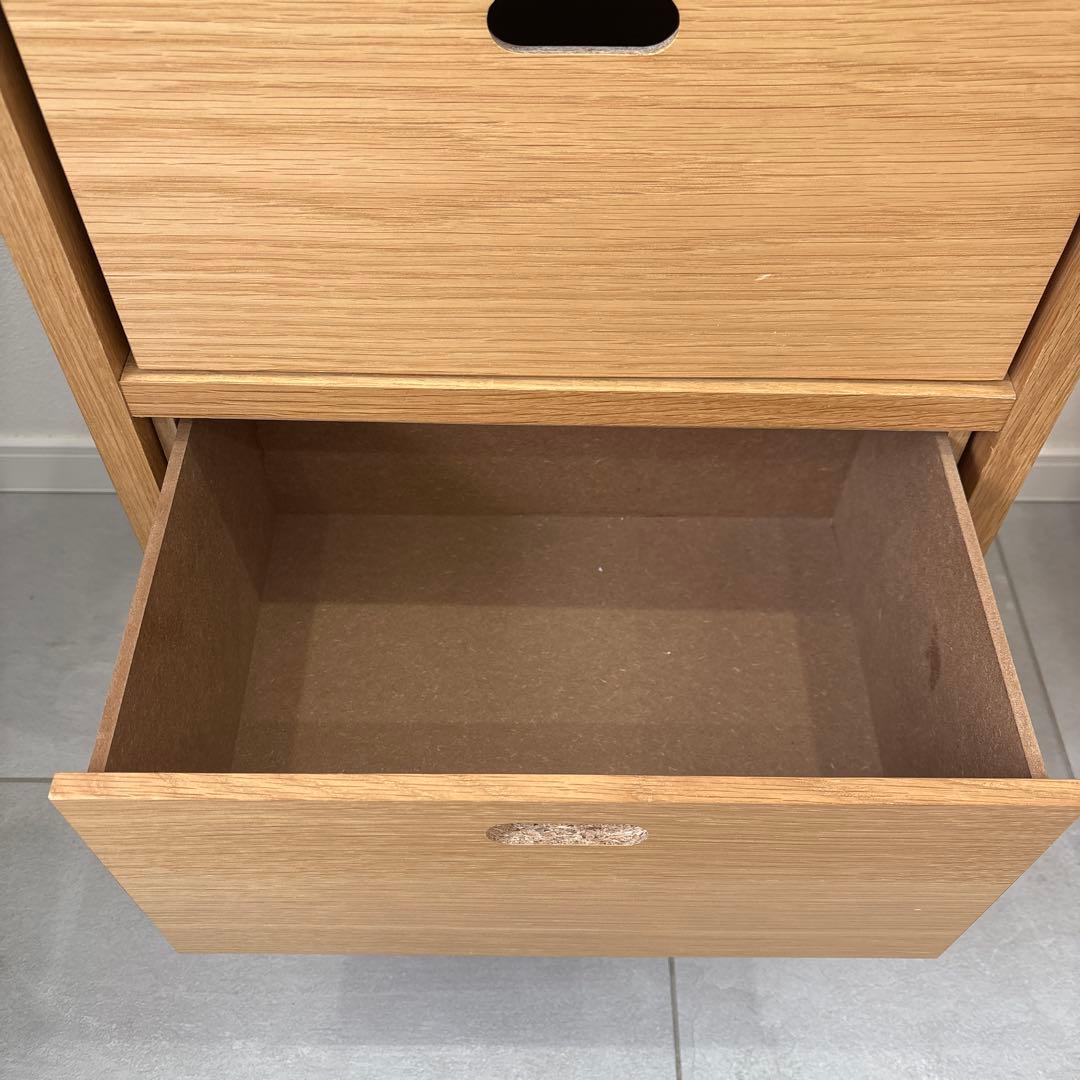 《お値下げしました》無印　スタッキングシェルフ　2段　引き出し　セット