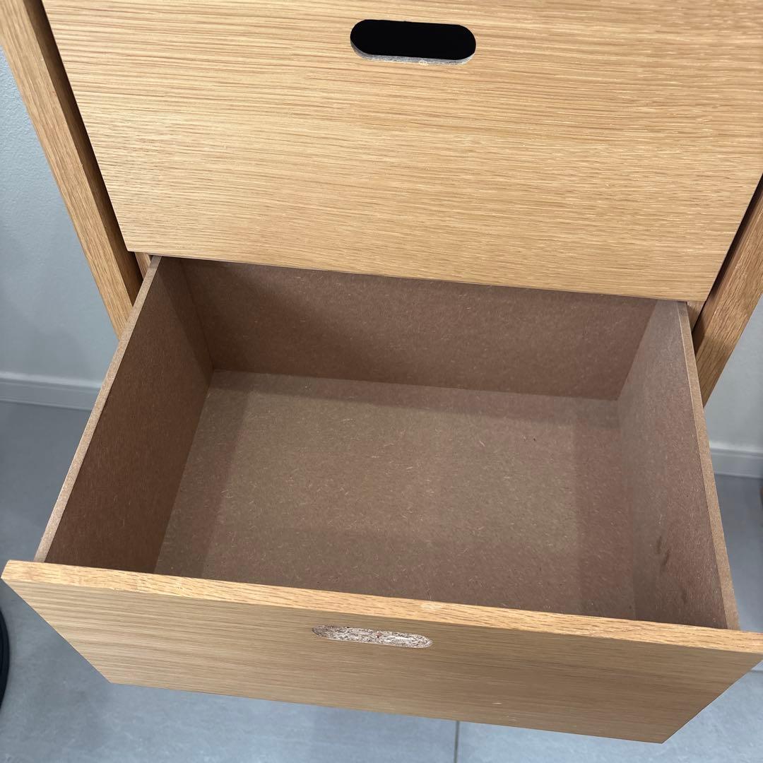 《お値下げしました》無印　スタッキングシェルフ　2段　引き出し　セット