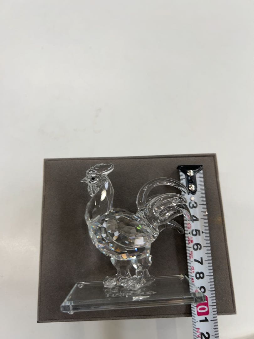 HSBC クリスタル鶏置物